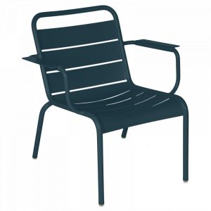 Fauteuil Lounge Luxembourg, Fermob Bleu Acapulco - FERMOB