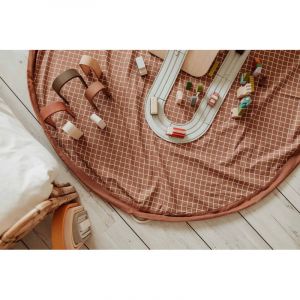 Sac de rangement pour jouets Organic, Play&Go Brun - Play & Go