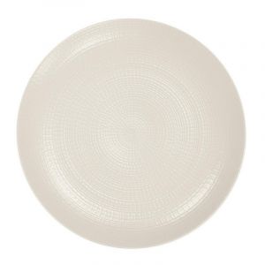 Assiette plate Modulo Nature Kaolin, Degrenne Paris - GUY DEGRENNE