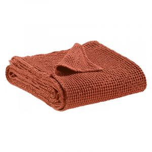 Plaid recycl&eacute; Ma&iuml;a 140 x 200 cm, Vivaraise Sienna - VIVARAISE