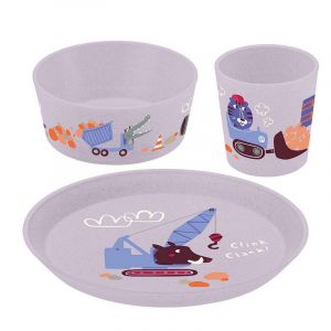 Set de 3 pièces enfant Trucks Connect, Koziol - Koziol