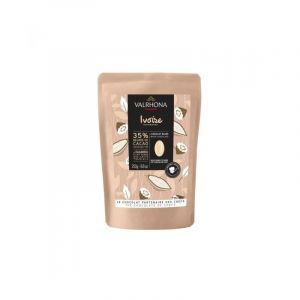 Chocolat de couverture Blanc Ivoire 35%, Valrhona 250 g - VALRHONA
