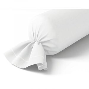 Taie de traversin Percale Vexin Blanc, Anne de Sol&egrave;ne - Anne de Sol&egrave;ne