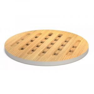 Dessous de plat en Bambou 28 cm, Cookut Gris - COOKUT