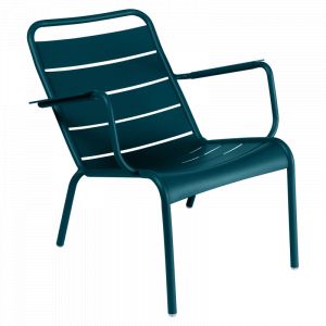 Fauteuil bas Luxembourg, Fermob Bleu Acapulco - FERMOB