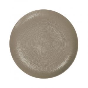 Assiette dessert Modulo Nature Terre d'Ombre, Degrenne Paris - GUY DEGRENNE