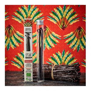 Tube de 3 gousses de vanille bio de Madagascar, Norohy - VALRHONA