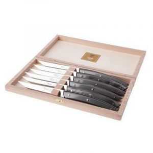 Coffret 6 couteaux à steak Le Thiers® Gris Foncé, Claude Dozorme - DOZORME