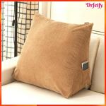 Oreiller triangulaire - AKOZON - Drfeify - Angle 45&deg; ergonomique - Poche lat&eacute;rale - Fermeture &eacute;clair cach&eacute;e