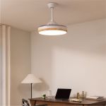 Ventilateur de plafond - Create - Avec lumi&egrave;re - Pales r&eacute;tractables - Silencieux - LED