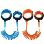 Laisse de sécurité pour enfant anti-perdu - LIBATTER - 2PCS / Bleu Orange - Longueur de corde élastique 200cm