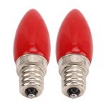 Mothinessto Ampoule LED Bougie Rouge E12 1.5W 220V Verre Chandelier Luminaire