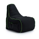 Game Over Fauteuil pouf de jeu pour le adultes - Pouf Poire de jeu &agrave; dossier haut - Pouf chaise pour salon - Citron Vert