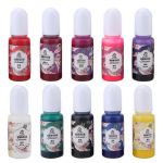 10 Couleurs 10ml R&eacute;sine UV Epoxy Colorant Colorant Colorant Pigment DIY Artisanat