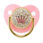 TMISHION Sucette pour bébé Bling Sucette pour bébé Sucette nouveau-né en silicone ultra légère et douce pour bébé de 6 à