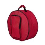 Sac &agrave; dos compact pour caisse claire avec bandouli&egrave;re et poches ext&eacute;rieures rouge