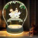 KENLUMO Animal Veilleuse b&eacute;b&eacute; Cadeau No&euml;l enfant Lumi&egrave;re blanche et chaude trois couleur Ajuster la luminosit&eacute; orner Lampe de