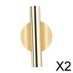 2X Tenture Murale Plante Vase &Agrave; Fleurs Salon Titulaire Conteneur D&eacute;corations Or