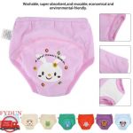 FYDUN Lot de 8 Couches en Tissu Imperm&eacute;ables pour B&eacute;b&eacute; Culottes dEntra&icirc;nement R&eacute;utilisables