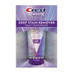 CREST 3D White Dentifrice quotidien 59g - Élimine les taches profondes - Formule avec fluor - Goût menthe intense