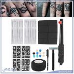 Duokon Kit de stylo de b&acirc;ton de tatouage Ensemble de stylos de b&acirc;ton de piercing tatouage Ensemble daiguilles de tatouage 9RL