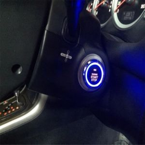 Antivol - Bloque Roue12V voiture syst&egrave;me dalarme intelligent bouton poussoir d&eacute;marrage bouton darr&ecirc;t - Type 1pcs button