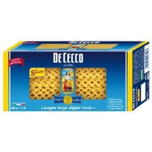 Lasagna larga doppia riccia 1 [P&acirc;tes haute qualit&eacute;] [Bo&icirc;te de 500g]