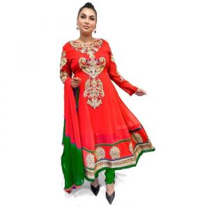Robe indienne pakistannaise salwar kameez Ashwirind Rouge bordeaux EID mariage churidar anarkali caftan sari indien