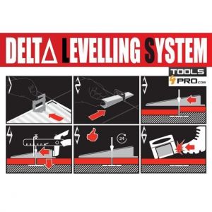 Croisillon autonivelant - RUBI - Delta - 3-12mm d&eacute;paisseur - Sac de 100 unit&eacute;s - 15mm d&eacute;paisseur