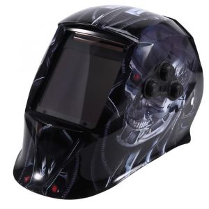 Masque de Soudage &agrave; Obscurcissement Automatique Casque de Soudage &agrave; Grande vue Couleur R&eacute;elle pour Machine &agrave; Souder MIG MAG MMA