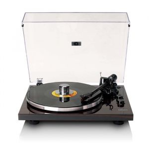 Lenco LBT-345WA - Platine vinyle avec Bluetooth&reg; et cellule Ortofon 2M Red stabilisateur de plateau chrom&eacute; inclus - Noyer