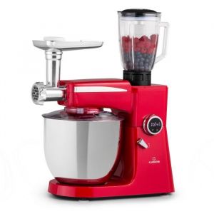 Robot de cuisine multifonction - Klarstein Renata Rossa - 3-en-1 - 2000&nbsp;W - Blender - sans BPA - Rouge