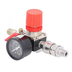 SALUTUYA régulateur de pression dair Régulateur du compresseur dair 0‑180 PSI Contrôleur de pression 1/4 pouce bricolage robinet
