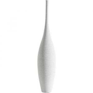 Vase &agrave; Fleurs - HOMYL - Grand Vase C&eacute;ramique - Style Scandinave - Blanc - Dimensions Vari&eacute;es