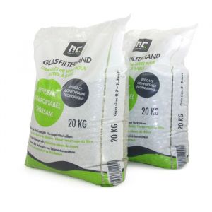 2 x 20 kg (40 kg) de Granul&eacute;s de Verre Fin pour Filtre &agrave; Sable &ndash; Alternative &Eacute;cologique au Sable de Quartz