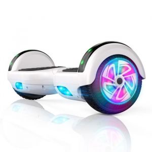 Hoverboard 6.5 Bluetooth - SISIGAD - Gyroscope LEDpour Enfant et Adol - Blanc