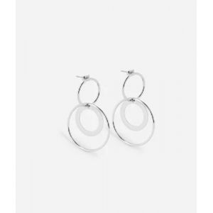 Boucles doreilles - ZAG BIJOUX - Olaf - Acier uni - 44mm - Dor&eacute; &agrave; l&rsquo;or fin
