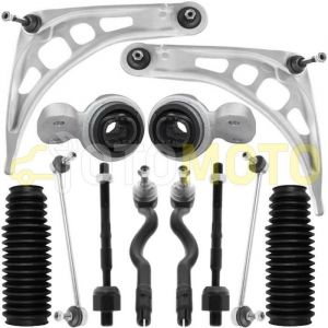 Kit bras de suspension avant compatible BMW 3 E46 318D 320D 330D composé de 12 pièces