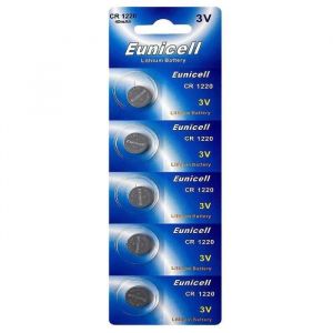 Lot de 5 Piles bouton plates lithium type CR1220 3V compatibles BR1220 DL1220 ECR1220 PA 5012LC - Yuan Yuan
