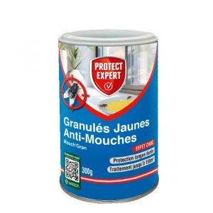 PROTECT EXPERT Granul&eacute;s Anti Mouches - Granul&eacute;s Attractifs Jaunes - 300g - Forte App&eacute;tence - Sp&eacute;cial Infestation GRAMOUCH300N