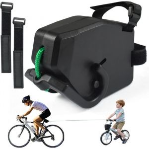Corde de Remorquage Vélo pour Enfants 25M Système De Remorquage De Vélo RétractableCeinture De Traction De Bicyclette.
