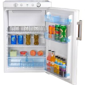 SMETA Frigo Camping Gaz 100L-Trimixte 12V 220V Gaz-Congélateur Silencieux Réfrigérateur Combiné