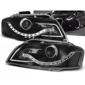 Paire de feux phares Audi A3 8P de 2003 a 2008 Daylight led noir-27360987