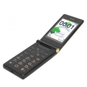 Sonew Téléphone portable à clapet Téléphone à rabat 3G débloqué pour senior téléphone mobile à gros telephonie portable Or