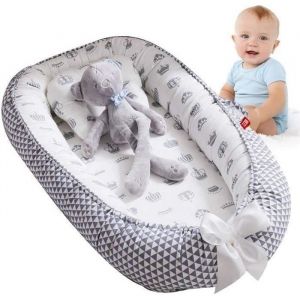 Reducteur de lit bebe Cocon r&eacute;ducteur Lit b&eacute;b&eacute; Baby Nest cocoon pour nouveau-n&eacute; nourrisson coussin pour b&eacute;b&eacute; couffin de voyage