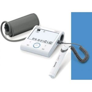 BEURER BM 96 cardio BT - Tensiom&egrave;tre au bras connect&eacute; Bluetooth et USB avec fonction ECG