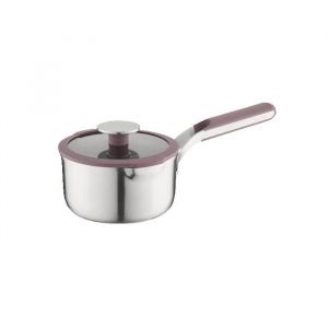 BergHOFF Home Casserole &agrave; sauce 16 cm avec couvercle acier inoxydable induction four 180&deg;C poign&eacute;e ergonomique