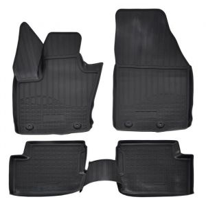 Tapis De Sol En Caoutchouc TPE - NORM Liners - Fiat 500X - Antidérapant - Résistant - Facile à nettoyer