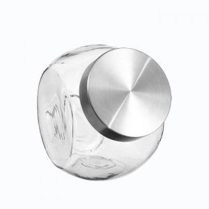 5five - bocal verre à bonbons couvercle inox 650ml