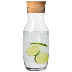 Krosno Carafe &agrave; Eau Jus avec Bouchon - 1000 ml - Collection Pure - Cadeau Homme - Lavable au Lave-Vaisselle